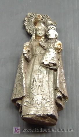Antig&uuml;edades: VIRGEN ANTIGUA EN ESCAYOLA medidas 11*6 cms.