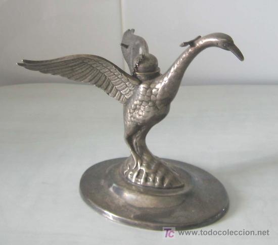 Antig&uuml;edades: CALIENTA COPAS cisne alpaca plateada - Foto 3