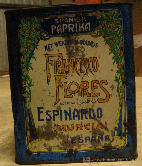 Antig&uuml;edades: Lata de piment&oacute;n, Espinardo, Murcia - Foto 1