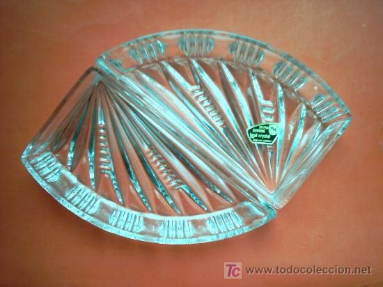 Antiques: ENTREMESERAS GENUINE LEAD CRYSTAL.  MADE IN W-GERMANY. 16 Cm.