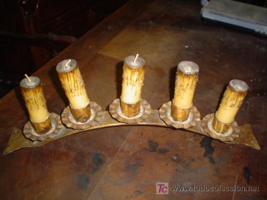 Antig&uuml;edades: Bonito candelabro de sobremesa. - Foto 1
