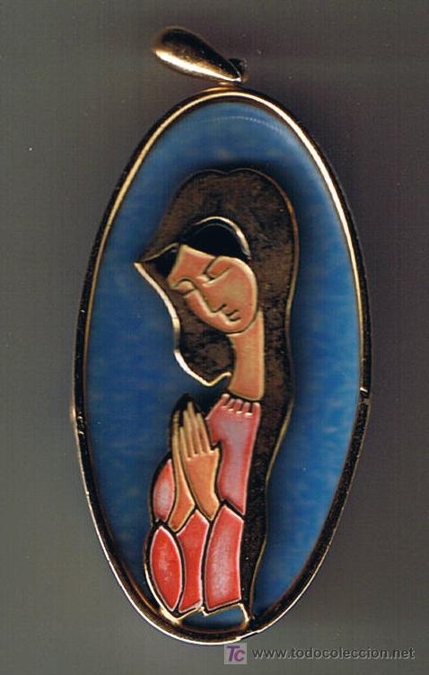 Antig&uuml;edades: medalla modernista de la virgen - Foto 1