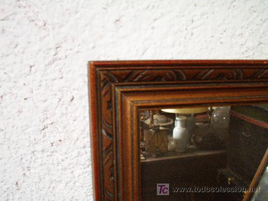 Antig&uuml;edades: Antiguo espejo madera dorada - Foto 2