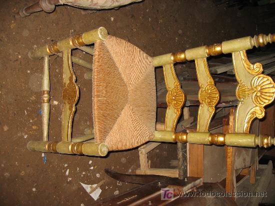 Antig&uuml;edades: Espectacular cama, mesitas y sillas - Foto 5