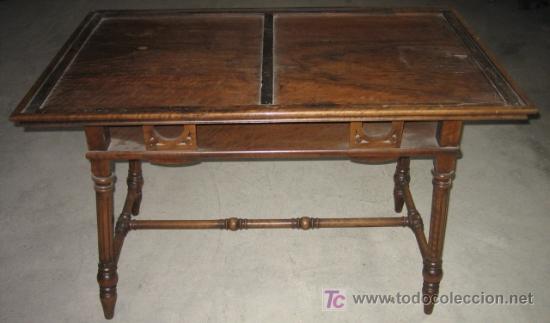Antig&uuml;edades: Mesa de madera de 1145x695 cms y 75 cms de altura aprox. - Foto 1