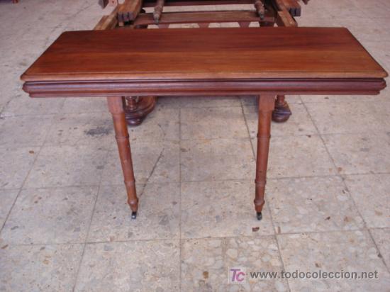 Antig&uuml;edades: MESA DE NOGAL - Foto 7