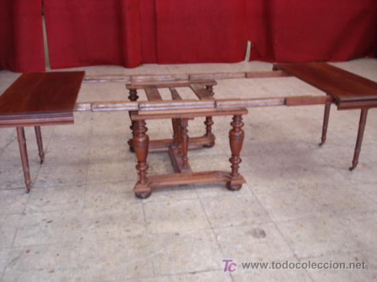 Antig&uuml;edades: MESA DE NOGAL - Foto 8