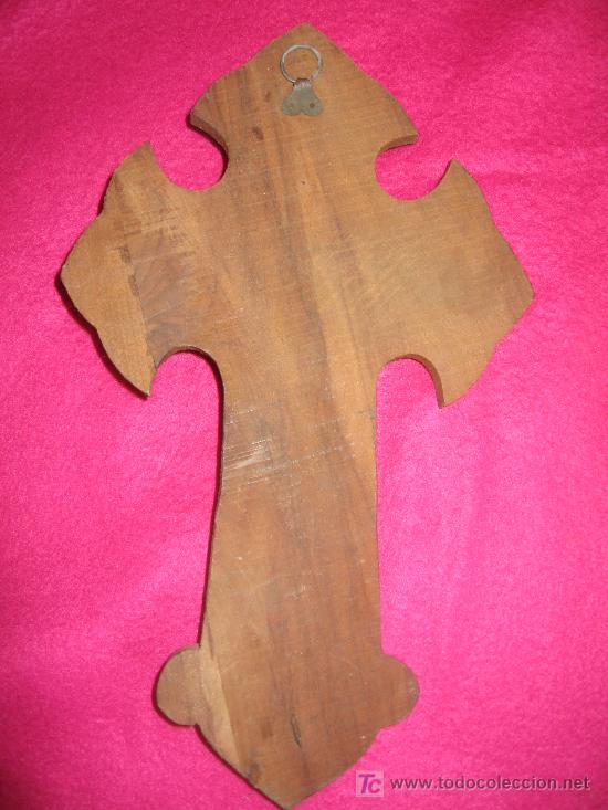 Antig&uuml;edades: CRUCIFIJO EN MADERA DE NOGAL - Foto 2