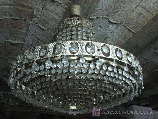 Antig&uuml;edades: Espectacular lampara antigua circular - Foto 1