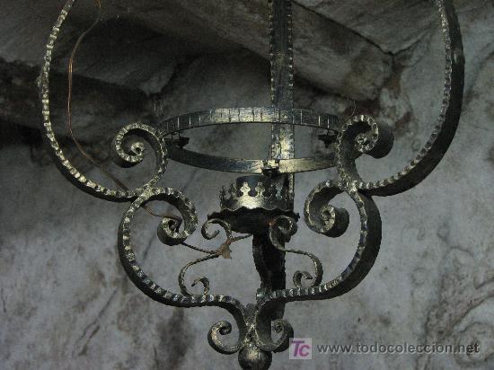 Antig&uuml;edades: Antigua lampara de Pobo. - Foto 2