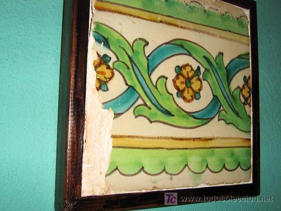 Antig&uuml;edades: ANTIGUO AZULEJO CATALAN S. XVIII - Foto 1