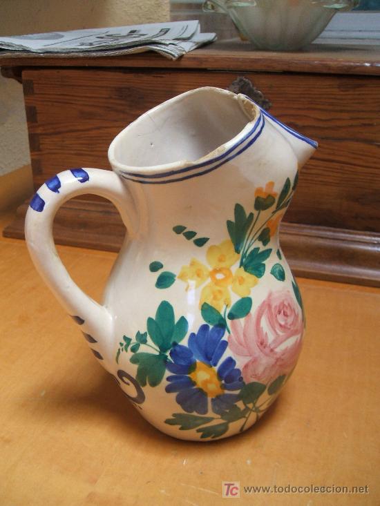 Antig&uuml;edades: Jarra de ceramica esmaltada - Foto 2