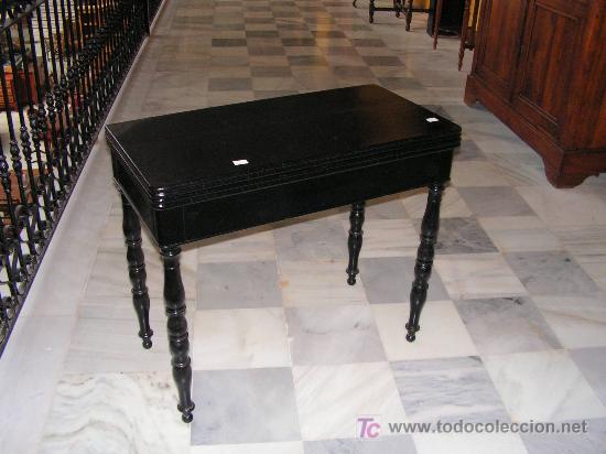 Antig&uuml;edades: MESA DE JUEGO NAPOLE&Oacute;N R.3487 - Foto 4
