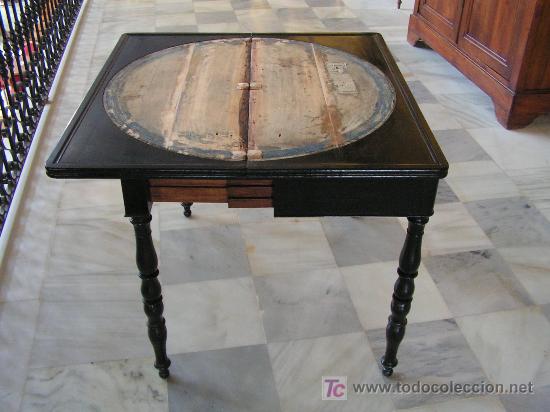 Antig&uuml;edades: MESA DE JUEGO NAPOLE&Oacute;N R.3487 - Foto 3