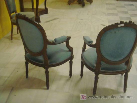 Antig&uuml;edades: PAREJA SILLONES LUIS XV REF.3217 - Foto 2