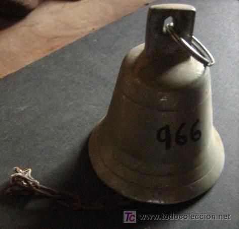 Antig&uuml;edades: Campana de 11 cms de altura y 4,9 de di&aacute;metro - Foto 1