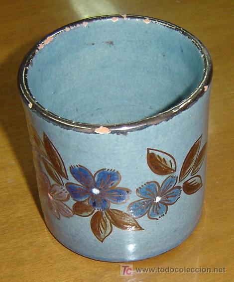 Antig&uuml;edades: RECIPIENTE CERAMICA DECORACION LA BISBAL 9*9 cms. - Foto 1