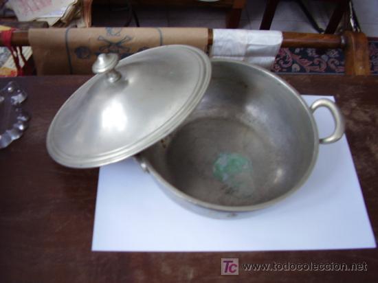 Antig&uuml;edades: Sopera metal plateado - Foto 2