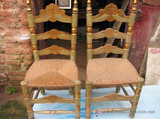 Antig&uuml;edades: Espectacular cama, mesitas y sillas - Foto 8