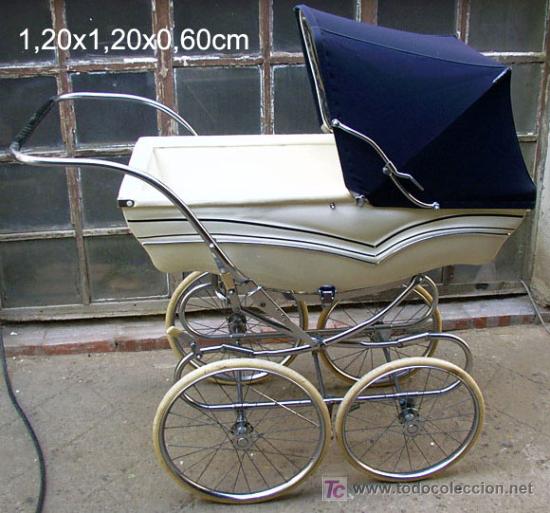 coche o carrito de bebe antiguo, con todo origi - Acheter Autres