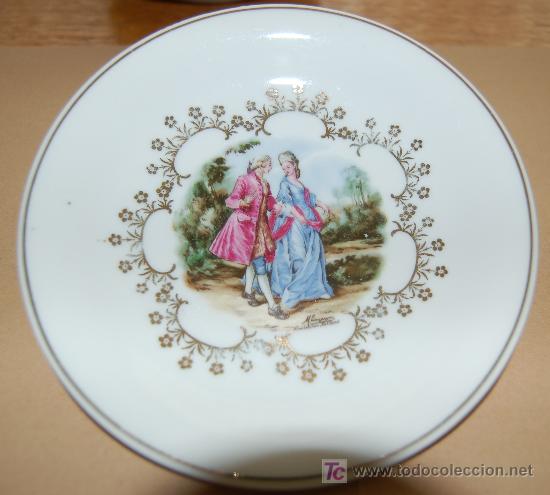 Antigüedades: PLATO DECORADO SANTA CLARA MUY ANTIGUO 17 CM.