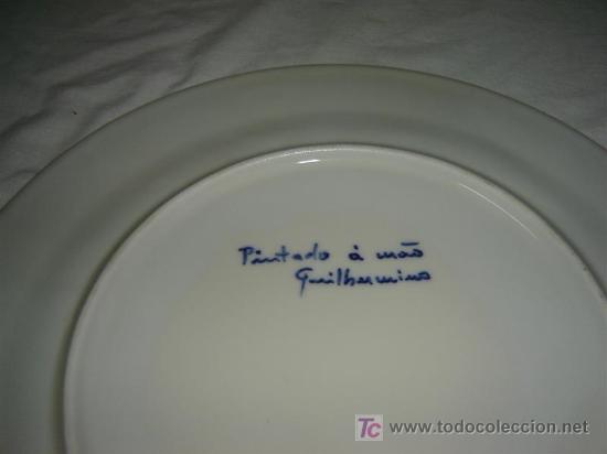 Antig&uuml;edades: plato grande pintado a mano - Foto 2