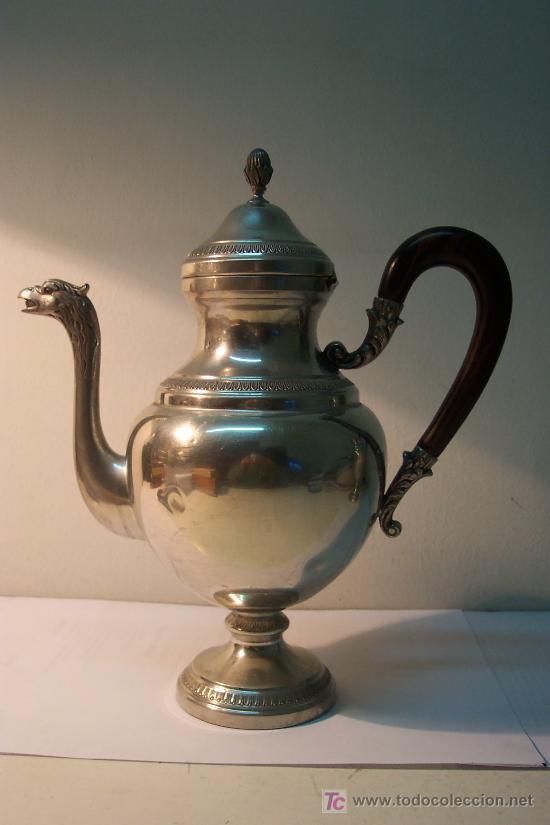 Antig&uuml;edades: Juego servicio de caf&eacute; en esta&ntilde;o - Foto 5