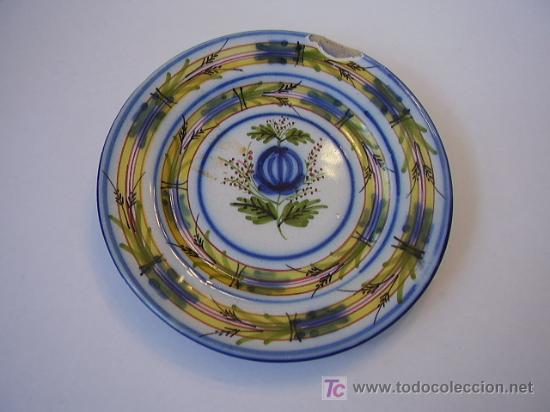 Antig&uuml;edades: Plato ceramica Ribesalbes - Foto 1