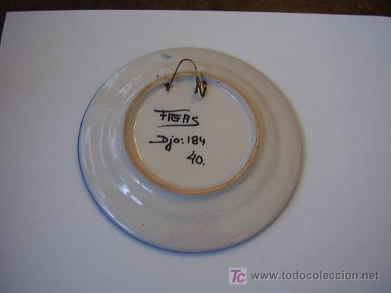 Antig&uuml;edades: Plato ceramica Ribesalbes - Foto 2