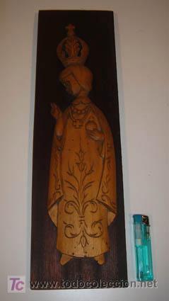 Antiques: Talla esculpida en madera de limoncillo curada de carcoma