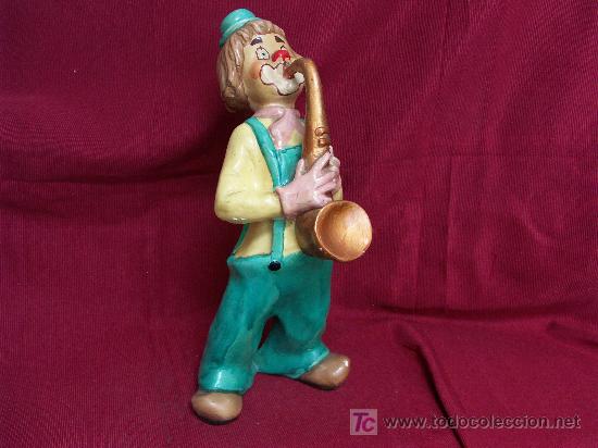 Antig&uuml;edades: payaso con saxofon - Foto 1