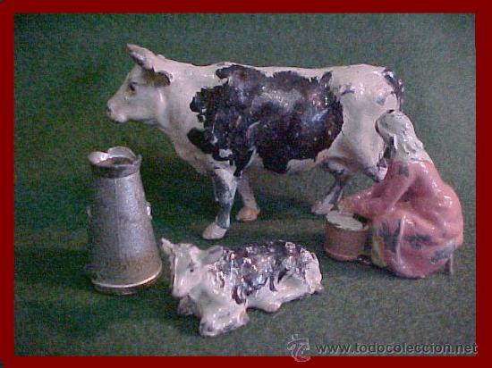Antig&uuml;edades: vaca lechera y c&aacute;ntara de leche - Foto 2