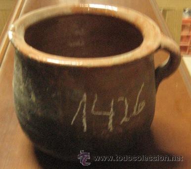 Antig&uuml;edades: Olla de una asa, 15 cms de altura - Foto 1