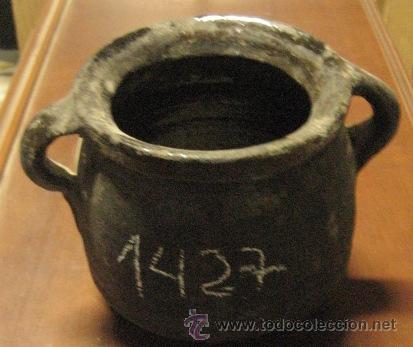Antig&uuml;edades: Olla de dos asas, 13 cms de altura - Foto 1