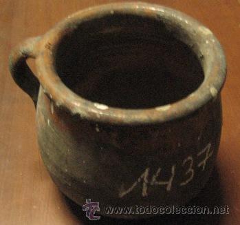 Antig&uuml;edades: Olla de una asa, 11 cms de altura - Foto 1