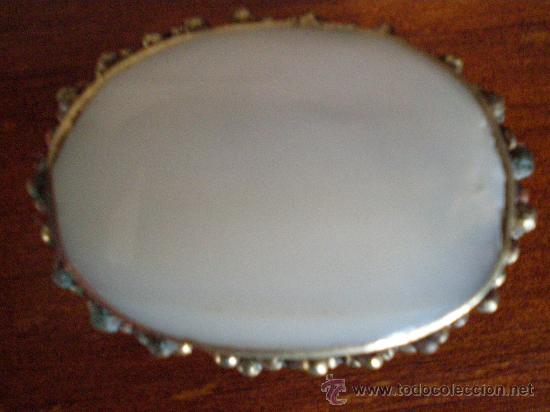 Antig&uuml;edades: PASTILLERO CON TAPA DE NACAR. - Foto 3