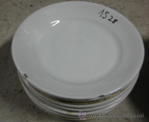 Antig&uuml;edades: Lote de 9 platos de postre de 19 cms - Foto 1