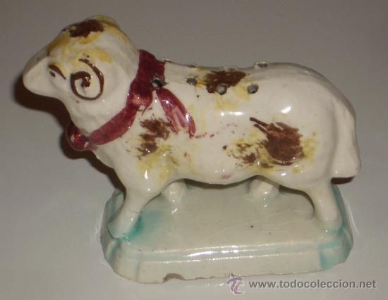 Antig&uuml;edades: PALILLERO de sargadelos en forma de CARNERO - Foto 1