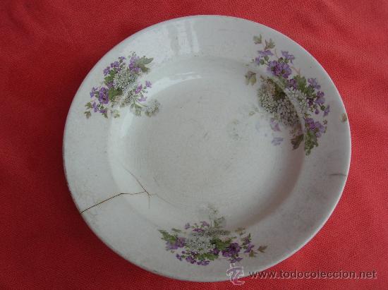 Antig&uuml;edades: plato sopero - Foto 1