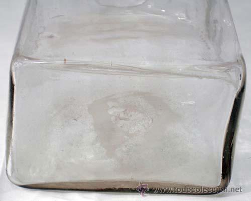 Antig&uuml;edades: Botella &oacute; frasca de cristal de La Granja tallada s XIX - Foto 7
