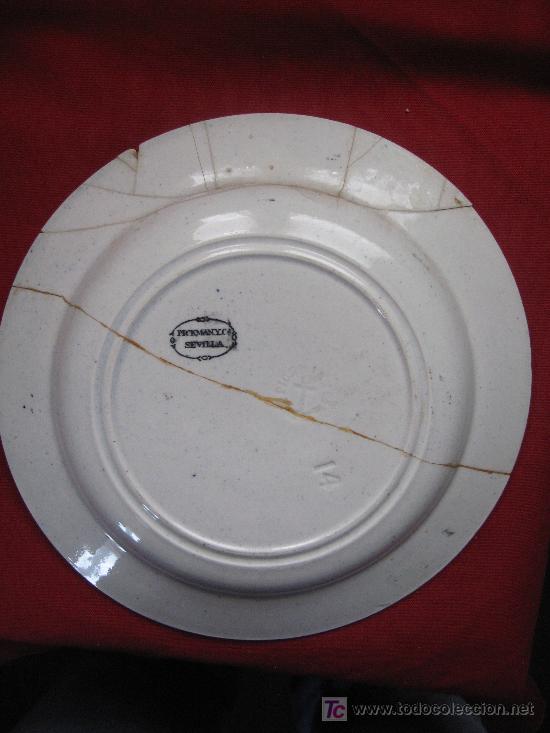 Antig&uuml;edades: PLATO NEGRO PICMAN ROTO - Foto 3