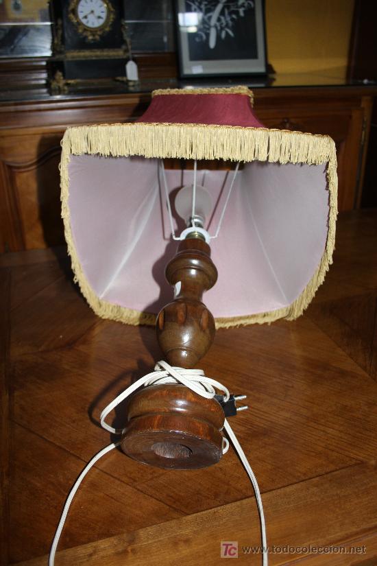 Antig&uuml;edades: LAMPARA MADERA R.3069 - Foto 2