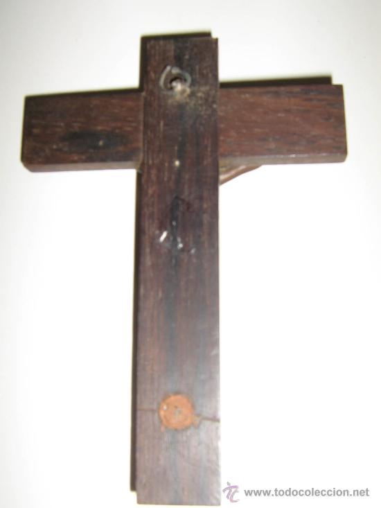 Antig&uuml;edades: CRUCIFIJO ANTIGUO DE CALAMINA - Foto 2