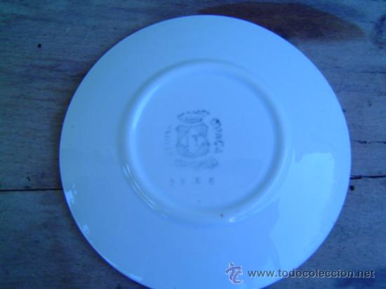Antig&uuml;edades: PLATO OPACA MARCA EN LA BASE - Foto 2