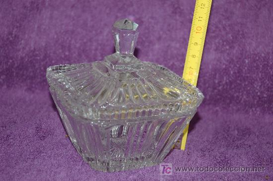 Antig&uuml;edades: BOMBONERA CRISTAL TALLADO - Foto 2