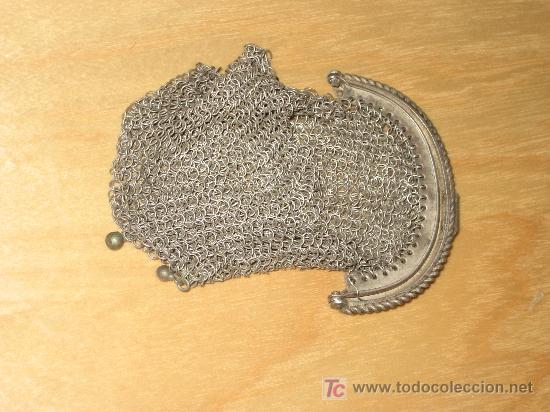 Antig&uuml;edades: ANTIGUO MONEDERO DE PLATA - Foto 1