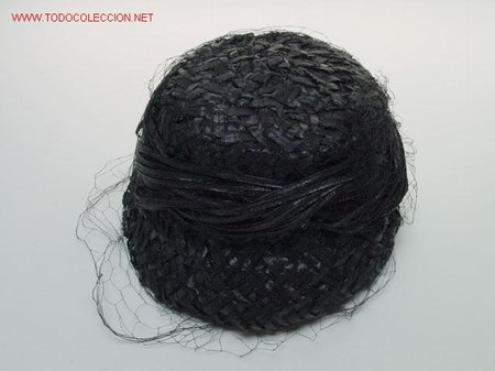 Antig&uuml;edades: SOMBRERO DE SE&Ntilde;ORA ANTIGUO 07 - Foto 1