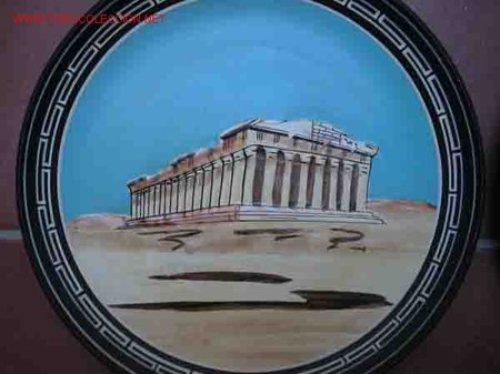 Antig&uuml;edades: DOS PLATOS CON MOTIVOS GRIEGOS - Foto 3