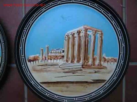 Antig&uuml;edades: DOS PLATOS CON MOTIVOS GRIEGOS - Foto 4