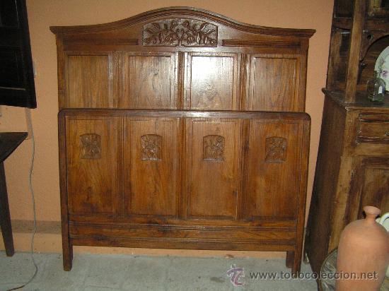 Antig&uuml;edades: Preciosa Cama en Madera Maziza - Foto 1